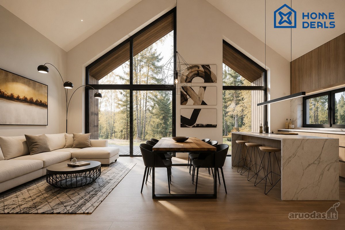 Parduodami du 80 m² ir 50 m² namai bendrame - nuotraukos Nr. 5