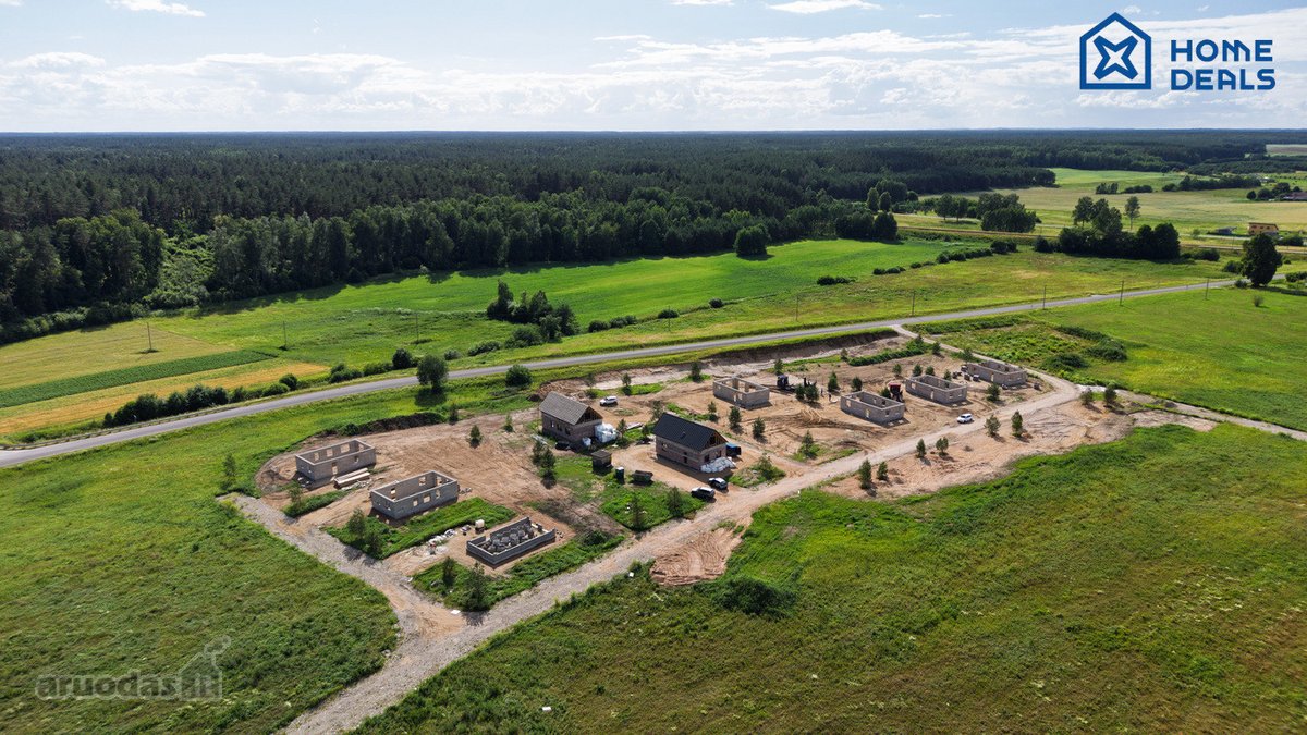 Parduodami du 80 m² ir 50 m² namai bendrame - nuotraukos Nr. 9