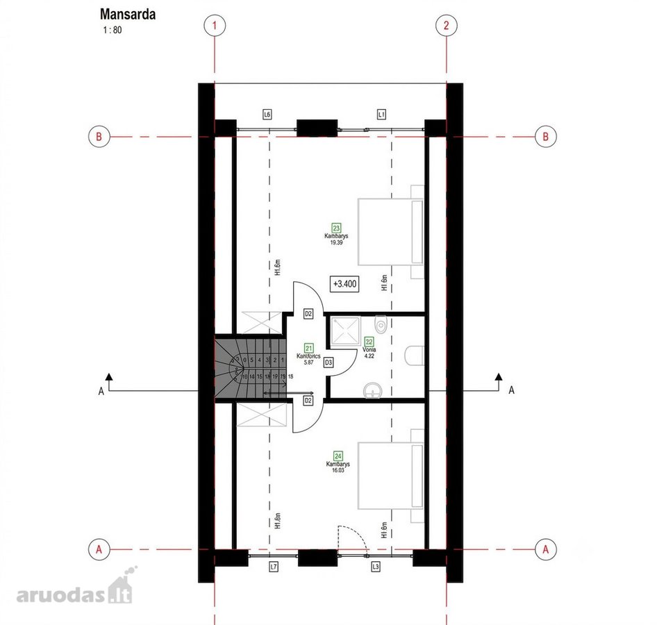 Parduodamas 123 m² namas naujai - nuotraukos Nr. 24