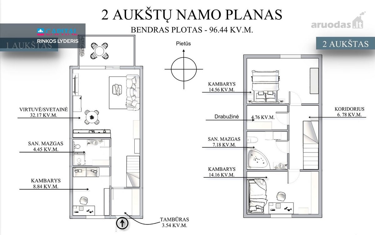 Parduodamas Dviejų Aukštų Šeimyniškas 4 - nuotraukos Nr. 25