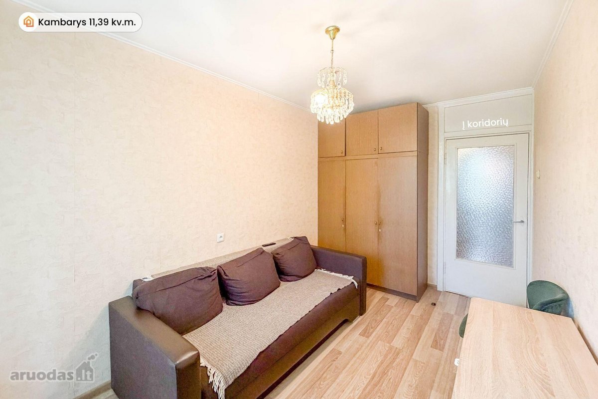 Parduodamas erdvus ir šviesus 3 kambarių - nuotraukos Nr. 6