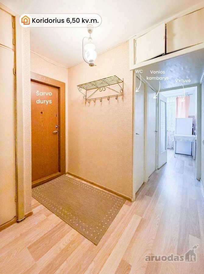 Parduodamas erdvus ir šviesus 3 kambarių - nuotraukos Nr. 21