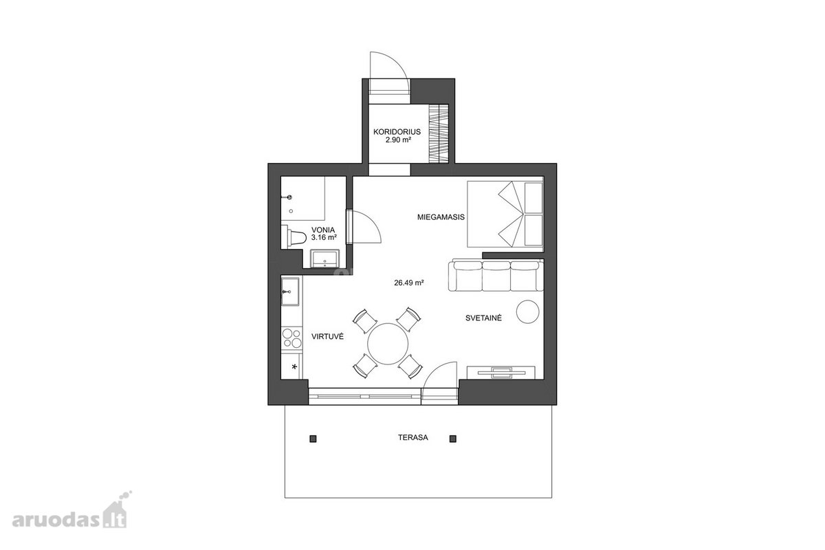 Apartamentai (poilsio paskirties) įsikūrę - nuotraukos Nr. 13