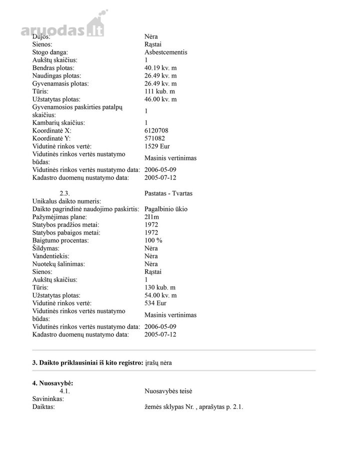 Parduodama 55 arų sodyba su senu namu - nuotraukos Nr. 7