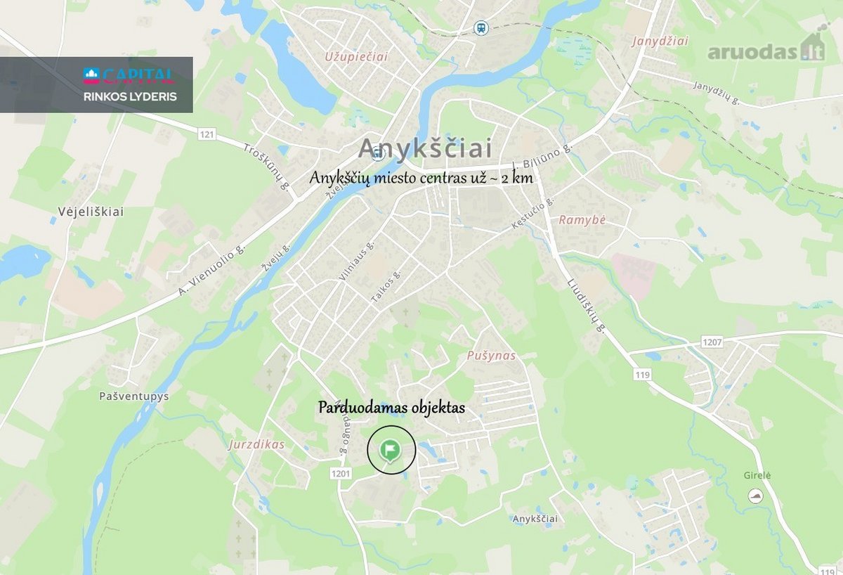 Anykščių mieste, S. Kairio g. 1, parduodamas - nuotraukos Nr. 15