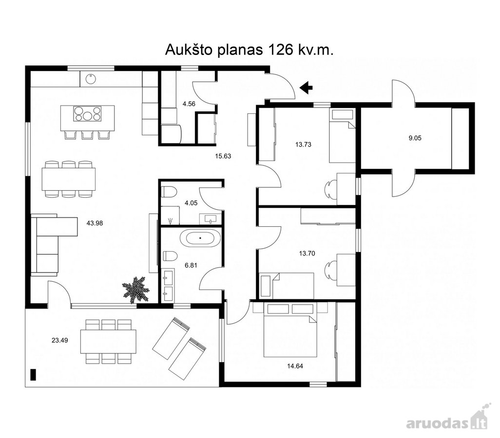 Modernus Namas Aukštomis Lubomis Paupiuose – - nuotraukos Nr. 39