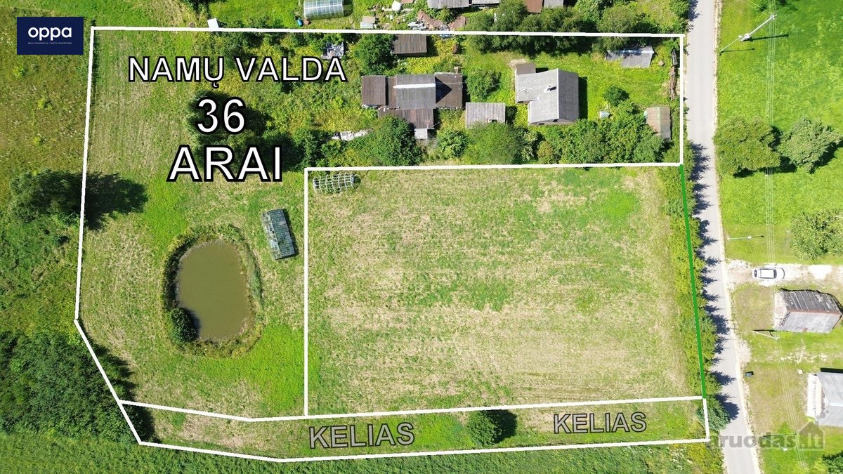 Parduodamas Erdvus 36 Arų Sklypas Su - nuotraukos Nr. 3