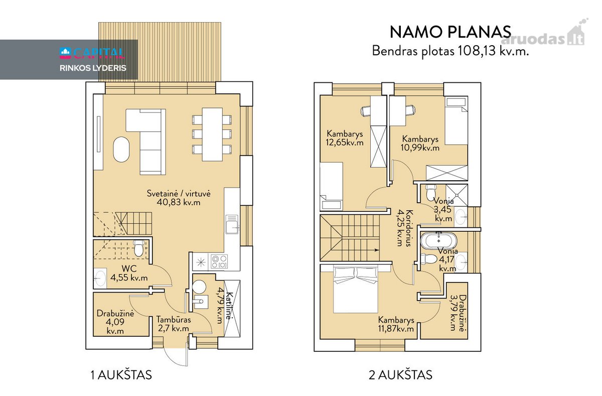Parduodami A++ Energetinės Klasės Namai - nuotraukos Nr. 13