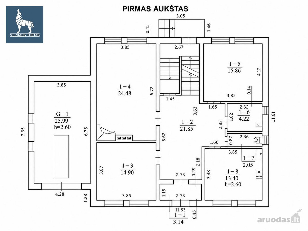 Trakų Vokėje parduodamas išskirtinai erdvus - nuotraukos Nr. 21