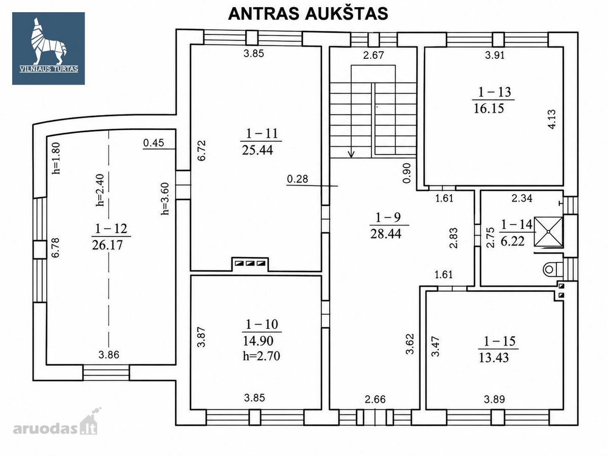 Trakų Vokėje parduodamas išskirtinai erdvus - nuotraukos Nr. 22