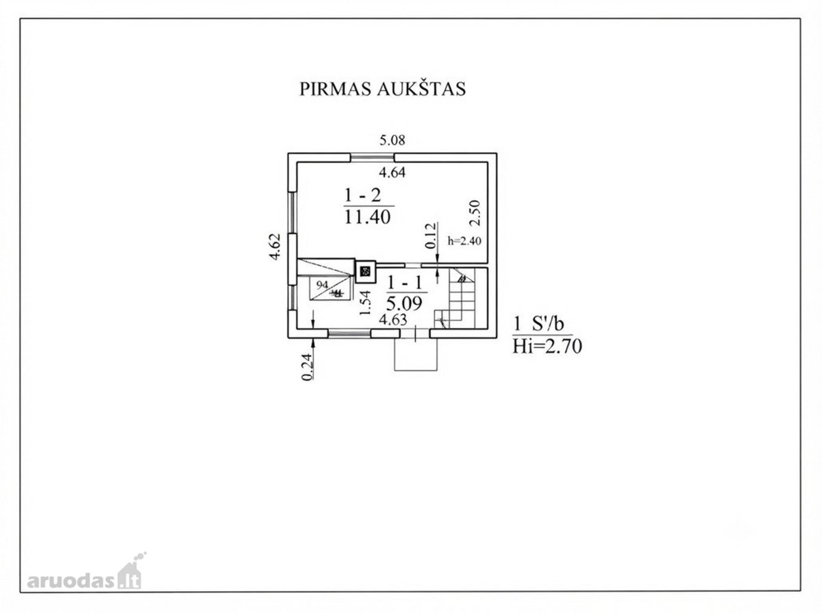 Parduodamas 23.42 Kv. M. Mūrinis Sodo Namas - nuotraukos Nr. 29