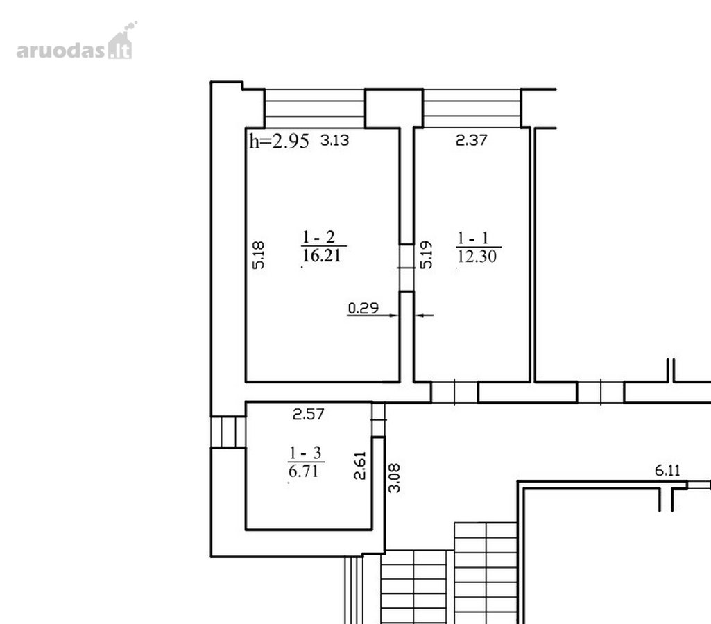 **Parduodamos įrengtos 35,22 m² - nuotraukos Nr. 8