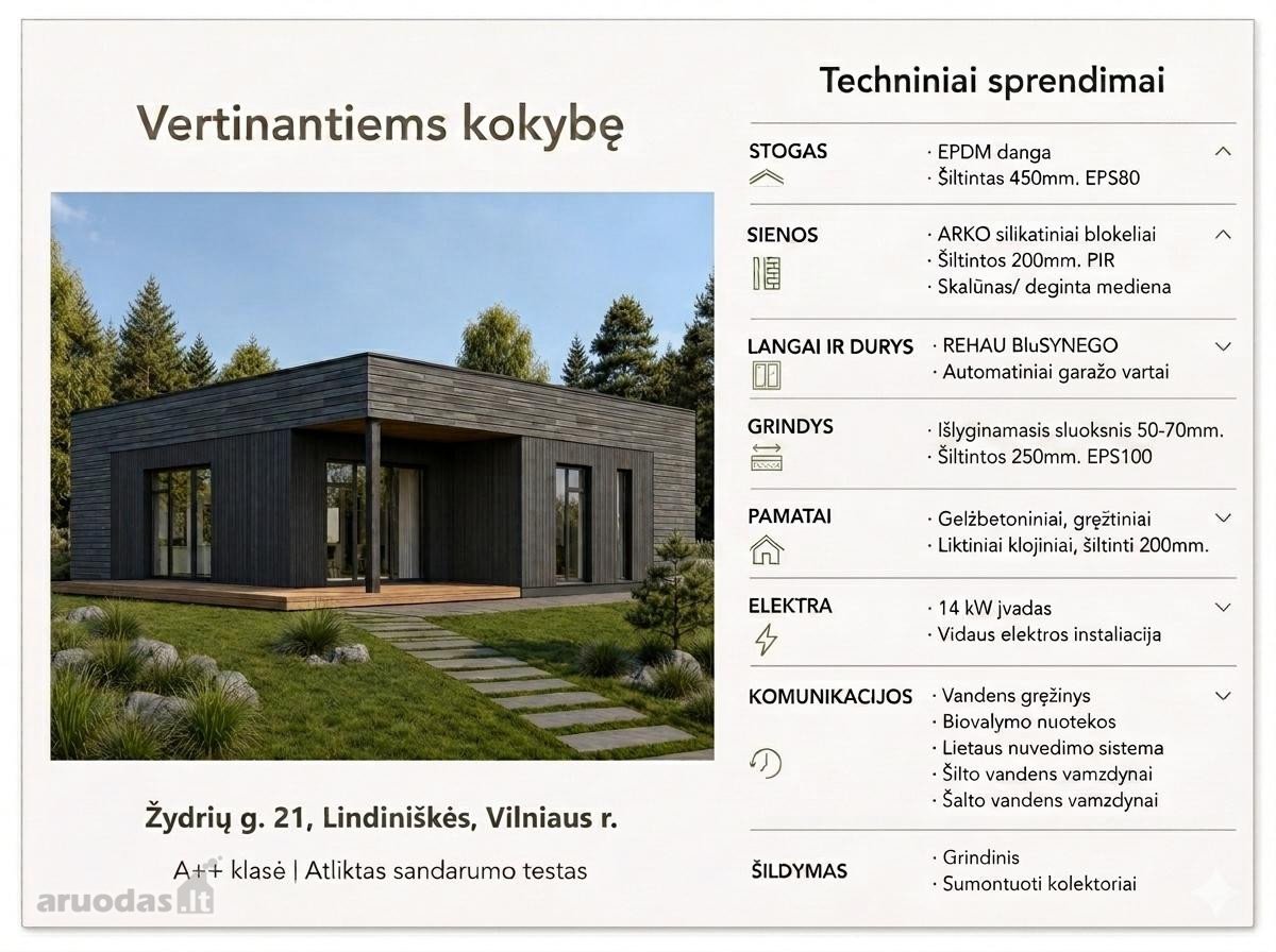 Modernus A++ Klasės Namas Su Garažu Erdviame - nuotraukos Nr. 3
