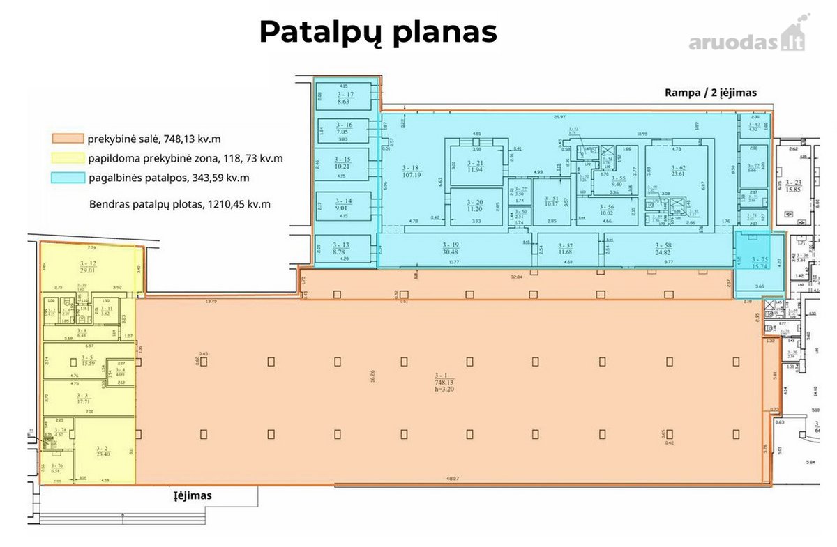 1210 m² Prekybinės Patalpos Pačiame Palangos - nuotraukos Nr. 4