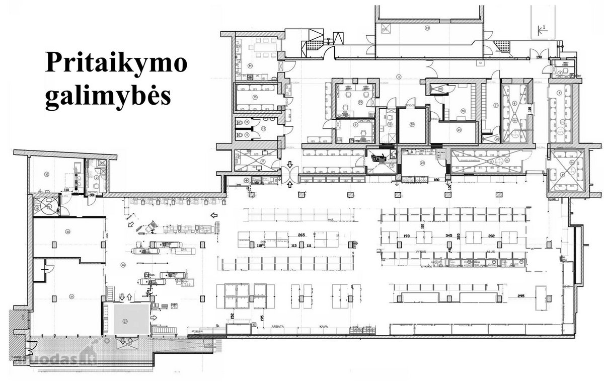 1210 m² Prekybinės Patalpos Pačiame Palangos - nuotraukos Nr. 7