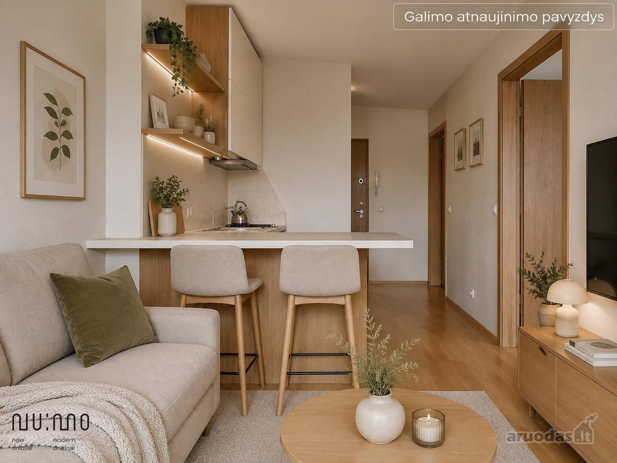 Apartamentai Vanagupėje  14 M² Terasa  ~800 - nuotraukos Nr. 2