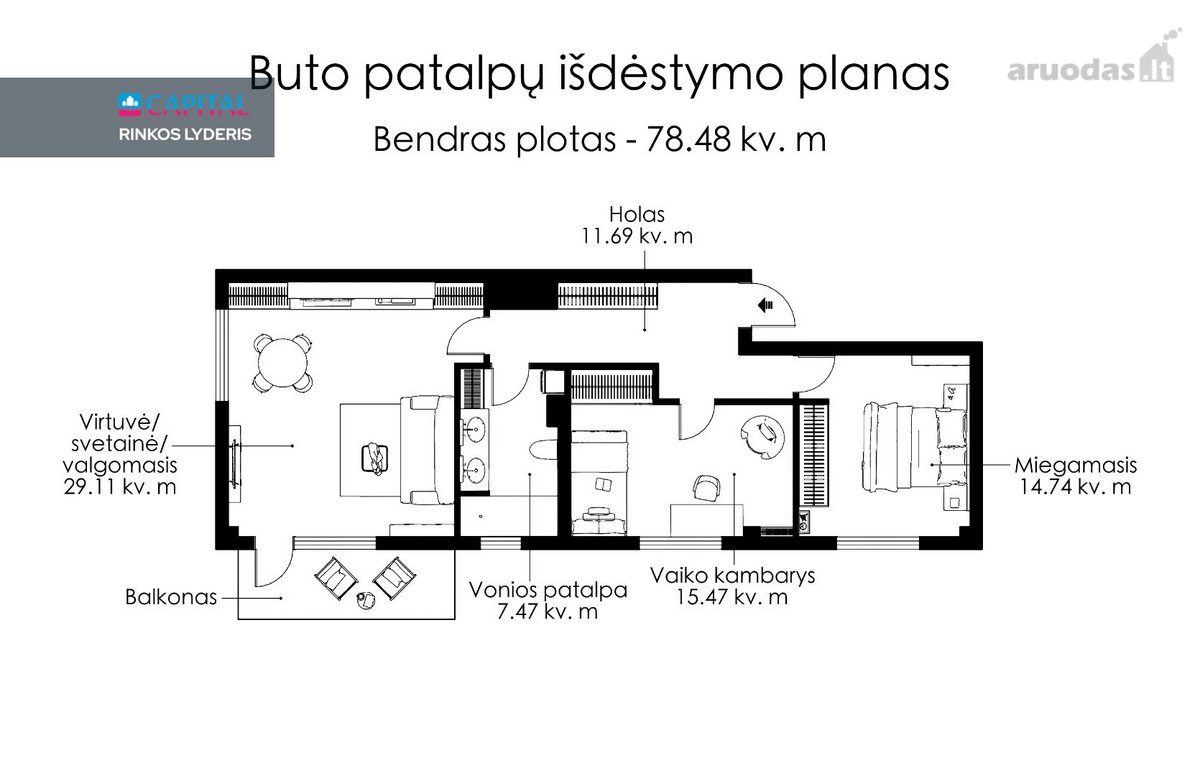 Parduodamas Itin Erdvus Ir Pilnai Įrengtas 3 - nuotraukos Nr. 30