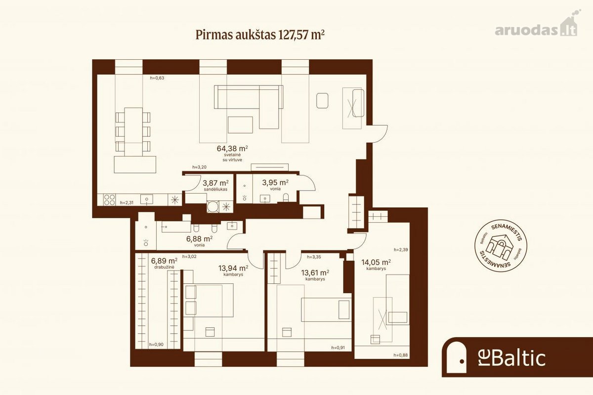 Išskirtinis, kokybiškai ir jaukiai įrengtas 4 - nuotraukos Nr. 27