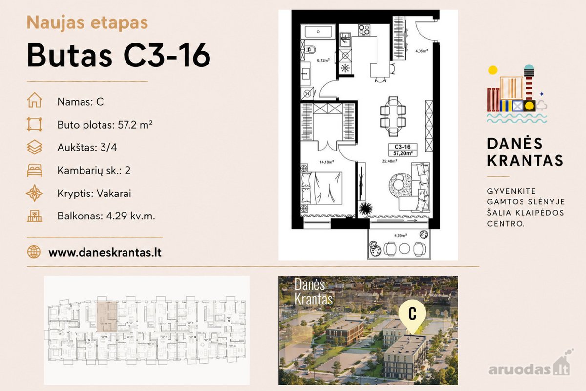 Naujojo „Danės krantas“ C etapo statybos - nuotraukos Nr. 2