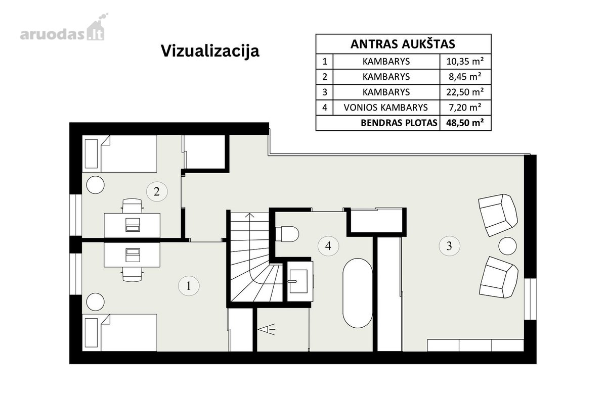 Parduodamas A Klasės Namas Vilniaus R., - nuotraukos Nr. 16