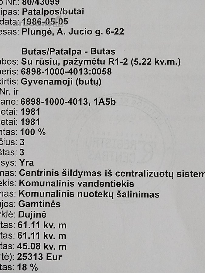 Parduodama 1/2-tai yra pusė buto su nustatyta - nuotraukos Nr. 11