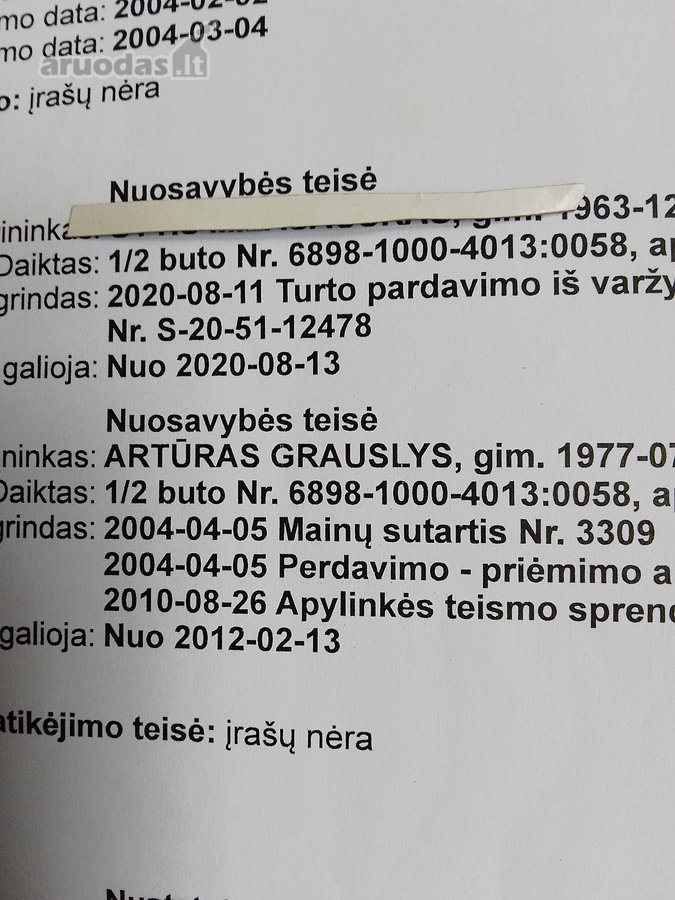 Parduodama 1/2-tai yra pusė buto su nustatyta - nuotraukos Nr. 12