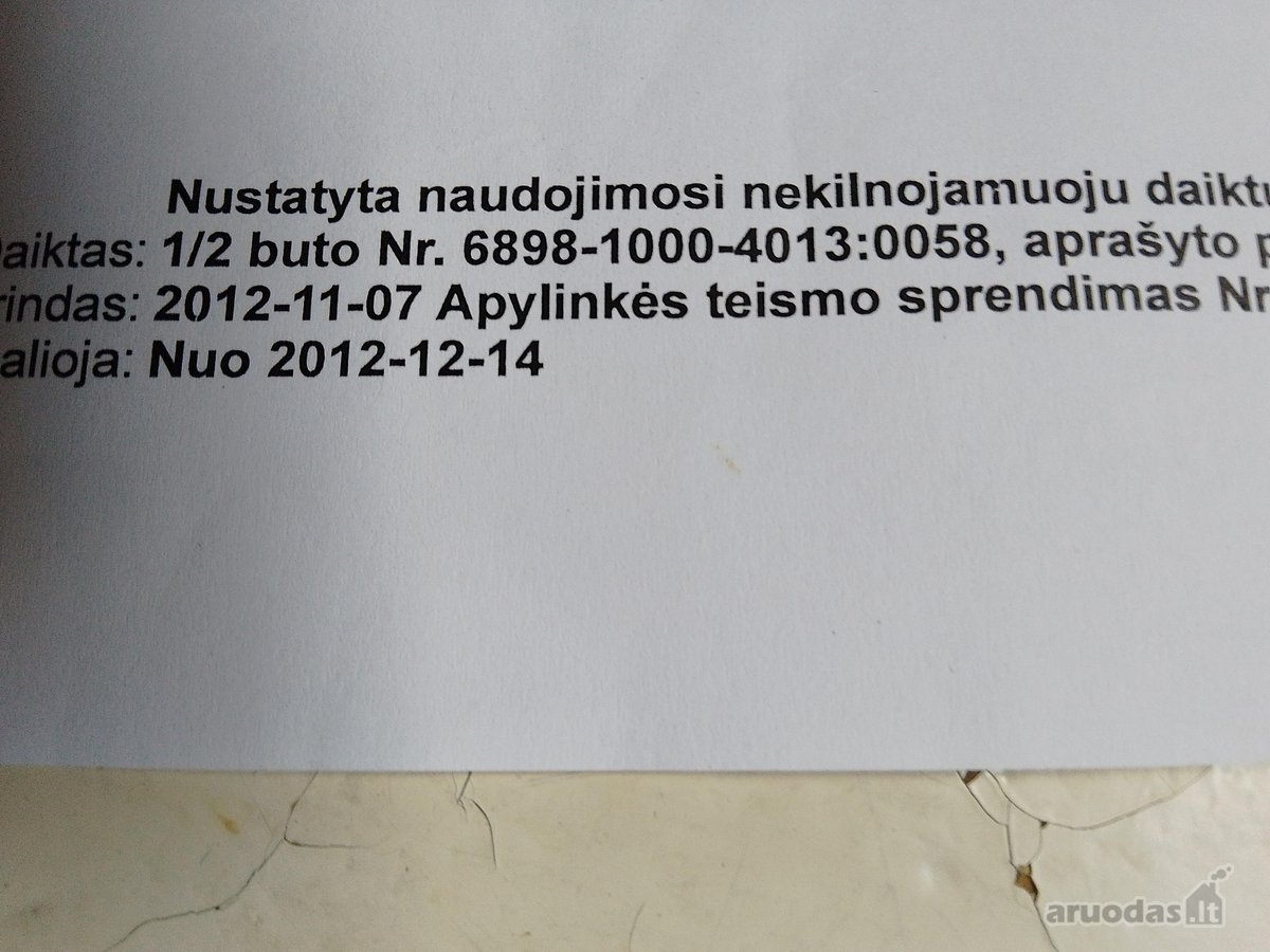 Parduodama 1/2-tai yra pusė buto su nustatyta - nuotraukos Nr. 13