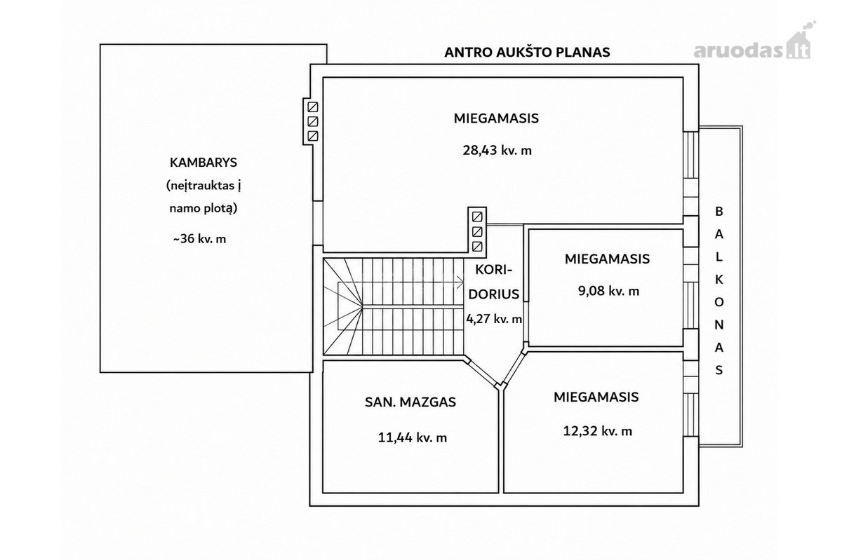 Nebaigtas statyti sublokuotas namas – toliau - nuotraukos Nr. 37