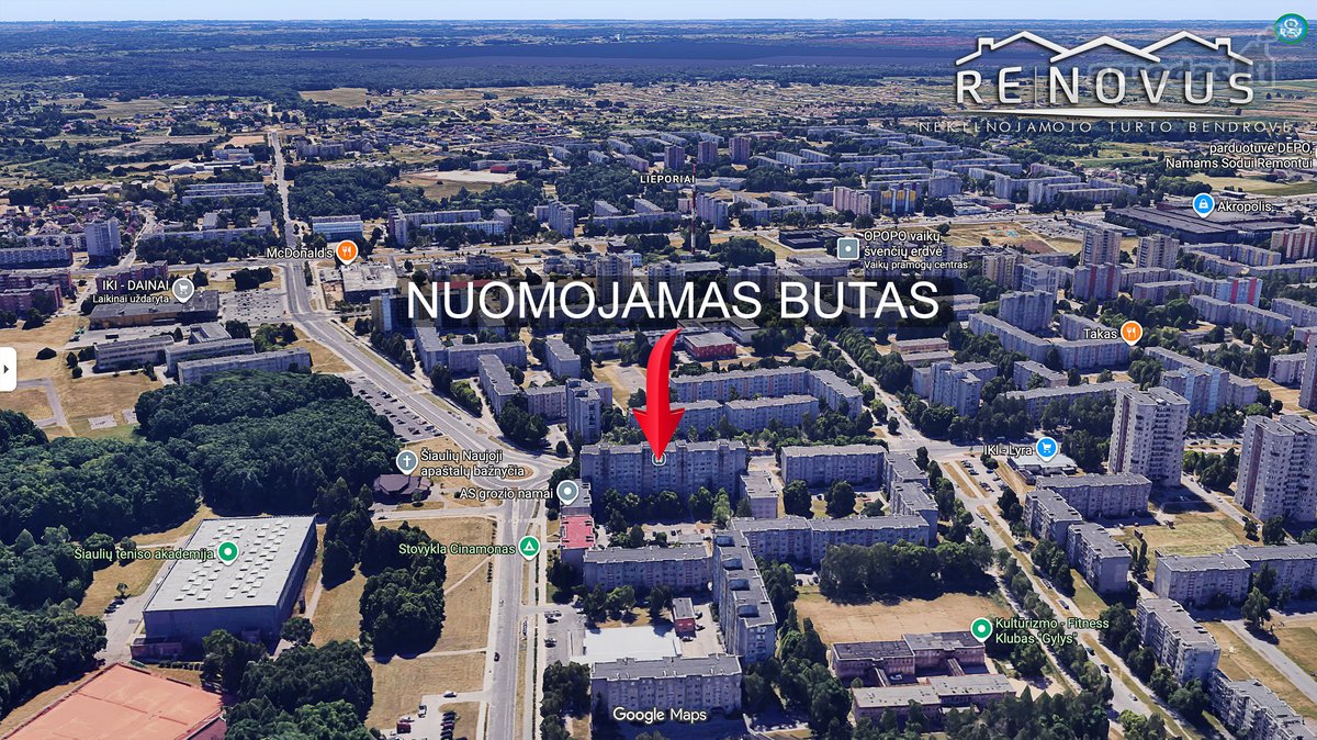 Nuomojamas 2 kambarių butas su balkonu - nuotraukos Nr. 19