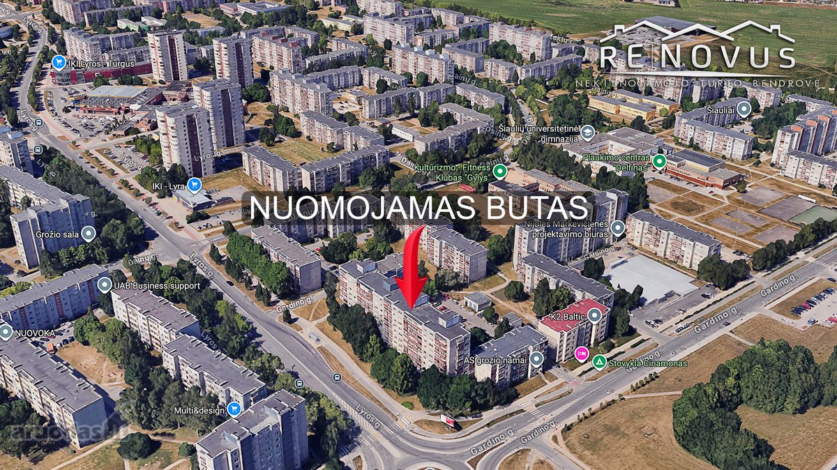 Nuomojamas 2 kambarių butas su balkonu - nuotraukos Nr. 20