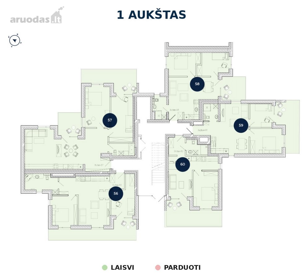 Parduodami Butai „Paparčio Žiedas“ Projekte  - nuotraukos Nr. 19