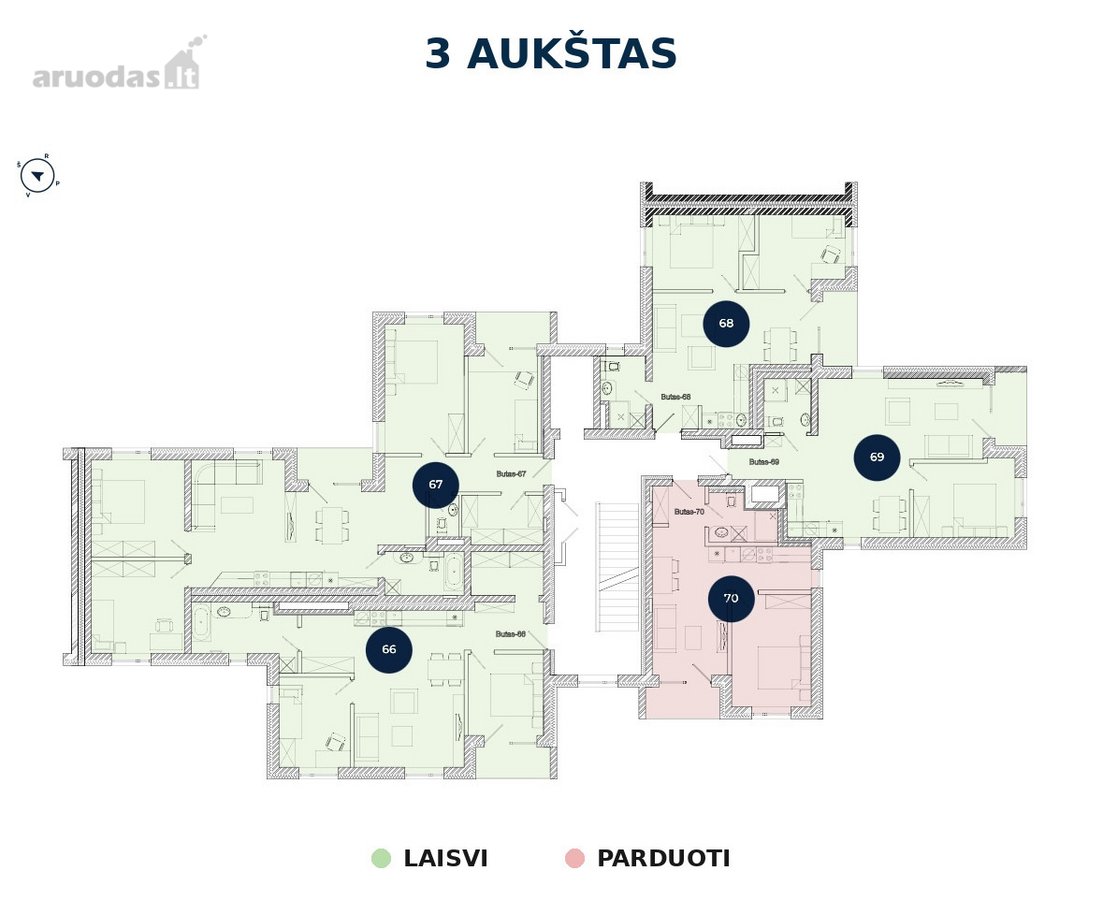 Parduodami Butai „Paparčio Žiedas“ Projekte  - nuotraukos Nr. 21