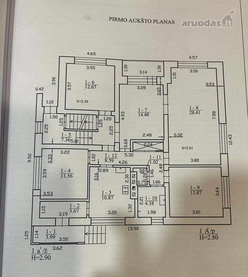 Parduodamas dviejų aukštų namas su rūsiu - nuotraukos Nr. 8