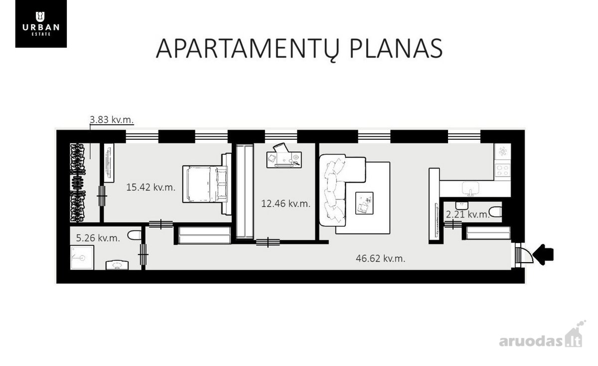 Išskirtiniai Modernios Klasikos Apartamentai - nuotraukos Nr. 27