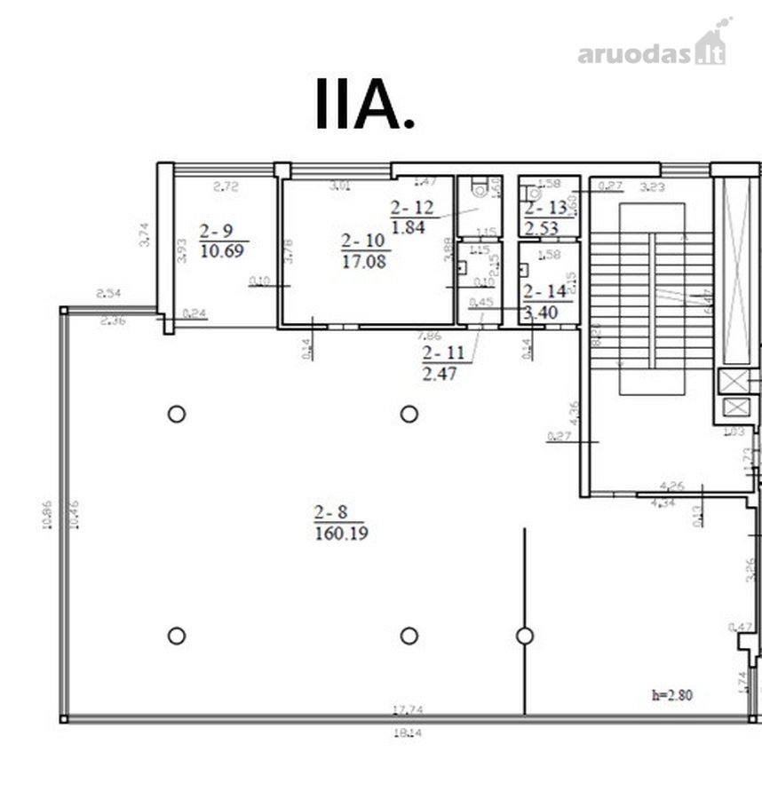 Išnuomojamos nuo 202,12 m² iki 962 m² - nuotraukos Nr. 19