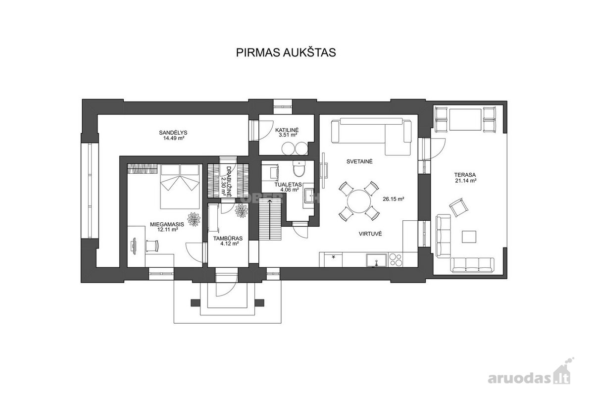 Parduodamas pilnai įrengtas, nepriekaištingos - nuotraukos Nr. 23