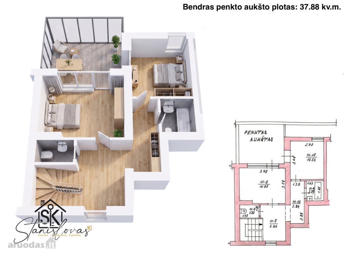 Parduodamas 4 Kambarių Butas Šilutėje, - nuotraukos Nr. 19