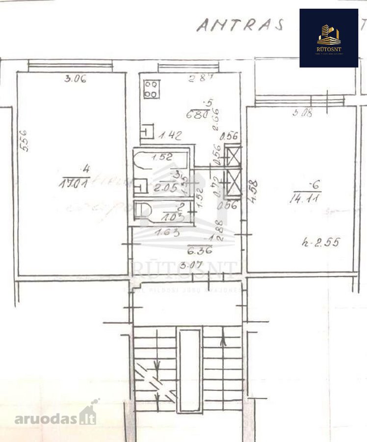 2 Kambarių Butas Ramioje Nidos G. – 48 M², 2 - nuotraukos Nr. 11