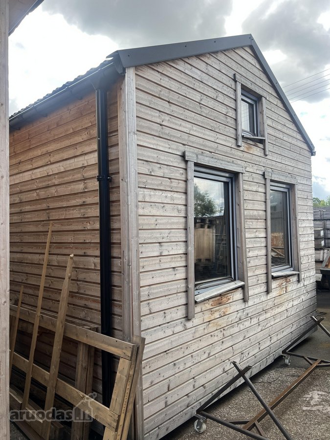 Išparduodami 3 karkasiniai nameliai 8x4 m - nuotraukos Nr. 3