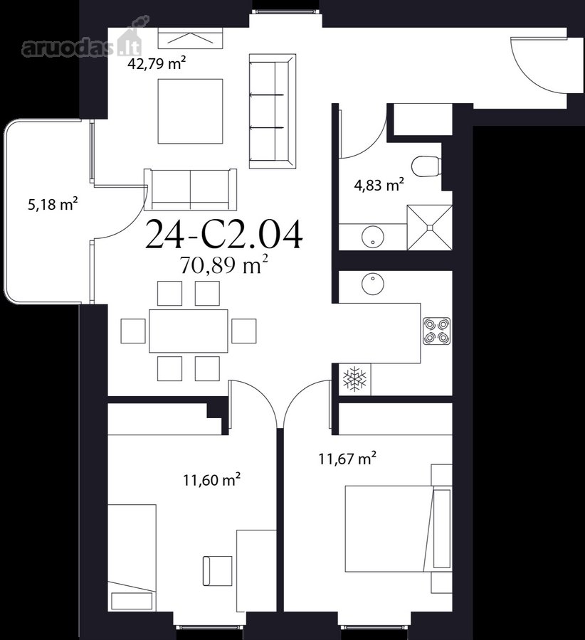 „Trinyčių rezidencija“ - modernus 5 ha - nuotraukos Nr. 13