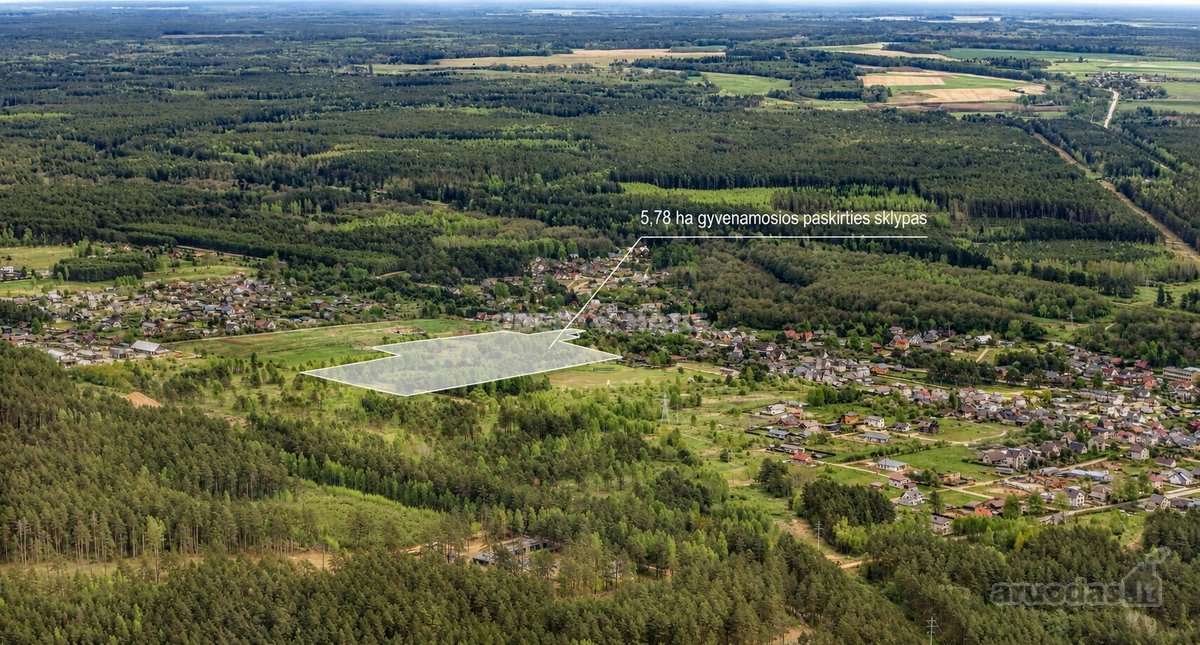 Parduodamas 578 arų žemės sklypas Pabradėje, - nuotraukos Nr. 3