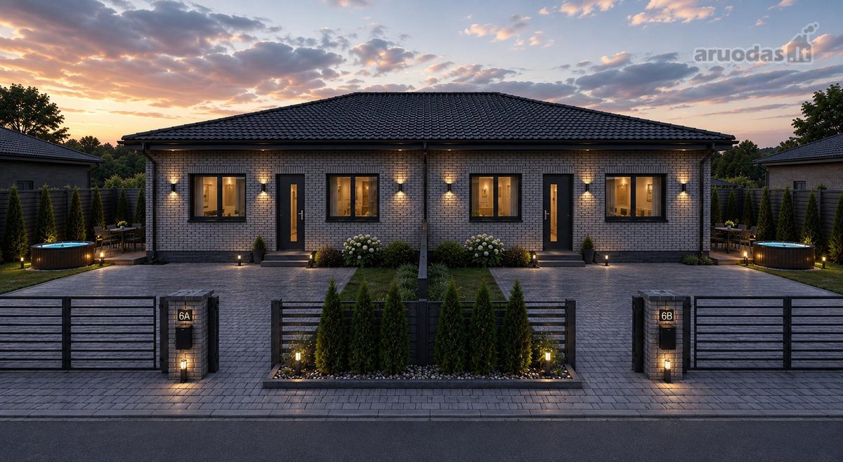 Naujas 75 M² Sublokuotas Namas Bajoruose - nuotraukos Nr. 22
