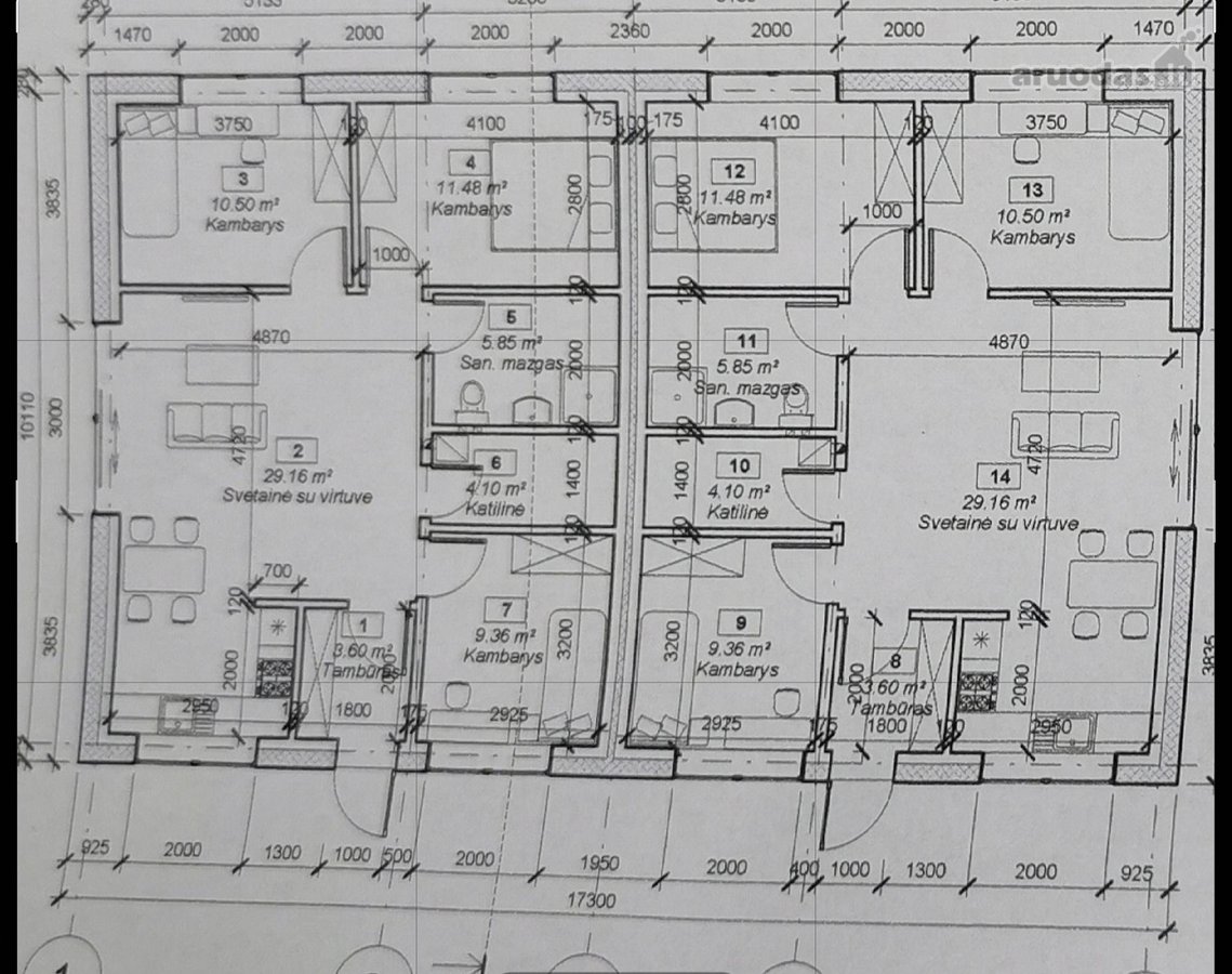 Naujas 75 M² Sublokuotas Namas Bajoruose - nuotraukos Nr. 26