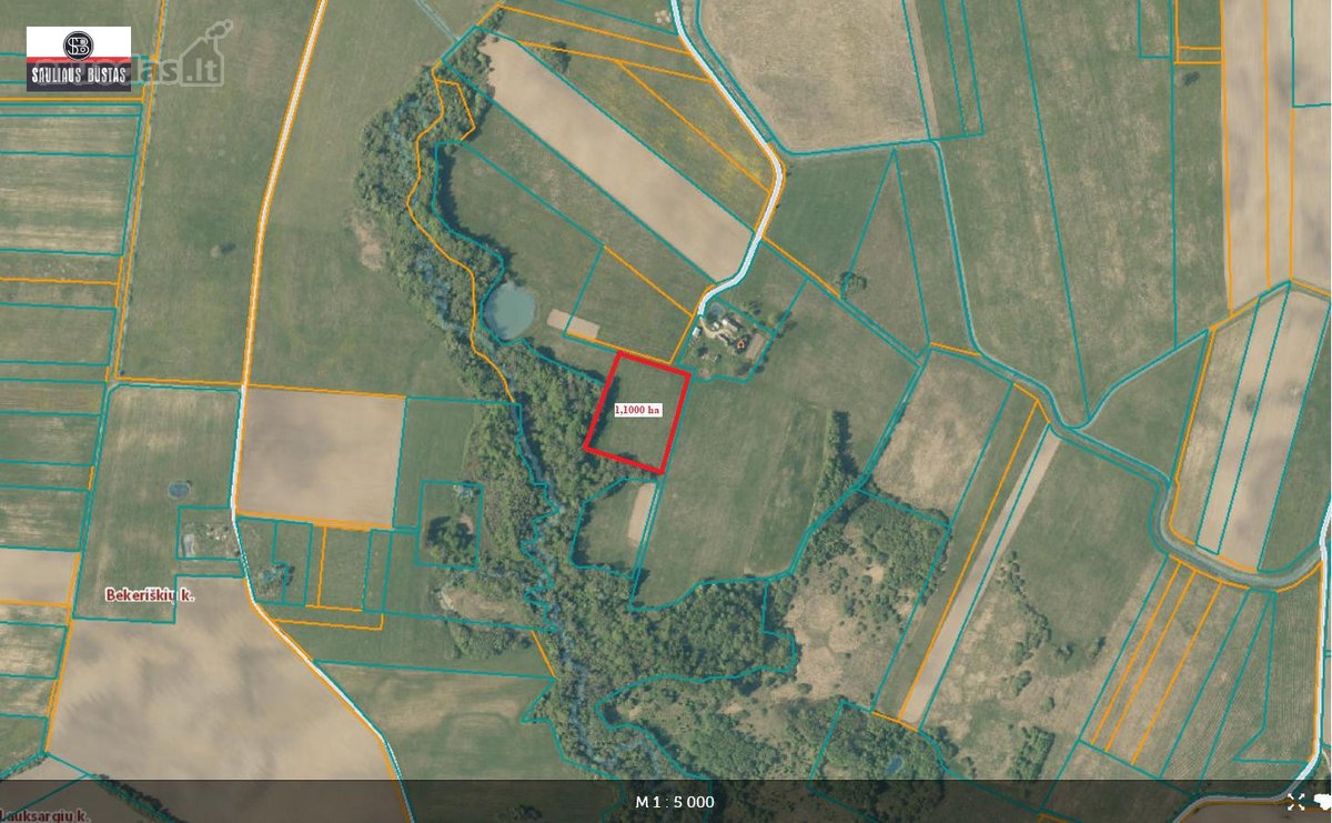 Parduodamas labai gražus 1,1000 ha žemės - nuotraukos Nr. 7