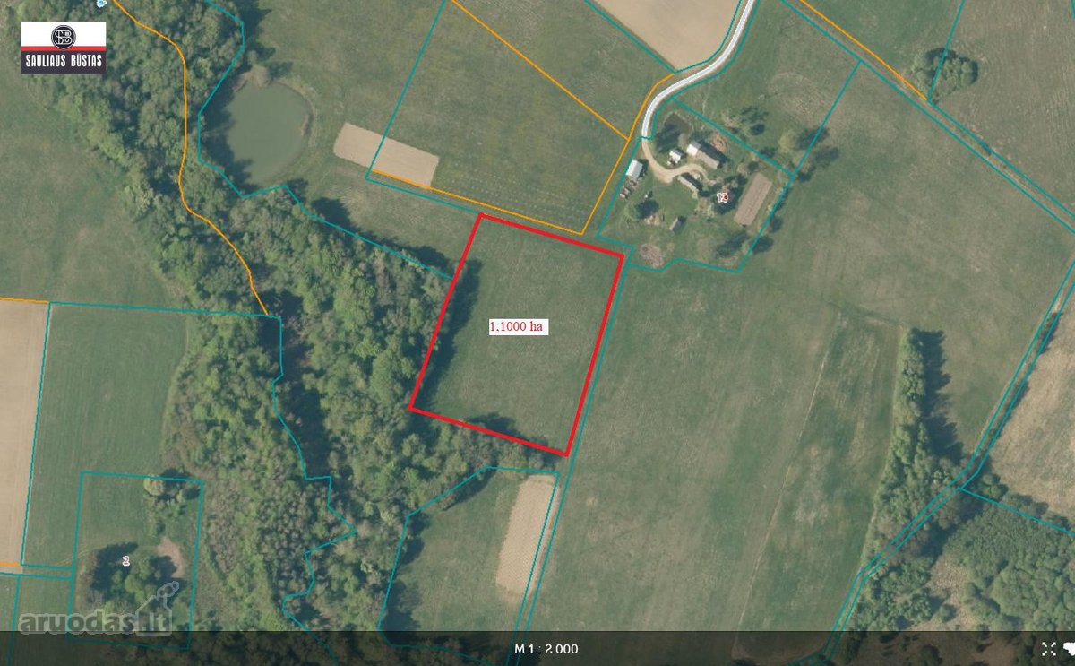 Parduodamas labai gražus 1,1000 ha žemės - nuotraukos Nr. 3
