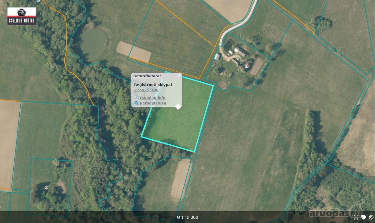 Parduodamas labai gražus 1,1000 ha žemės - nuotraukos Nr. 2