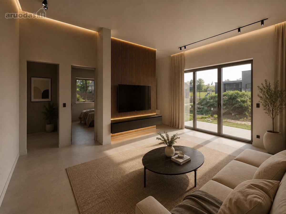 Naujas 75 M² Sublokuotas Namas Bajoruose - nuotraukos Nr. 24