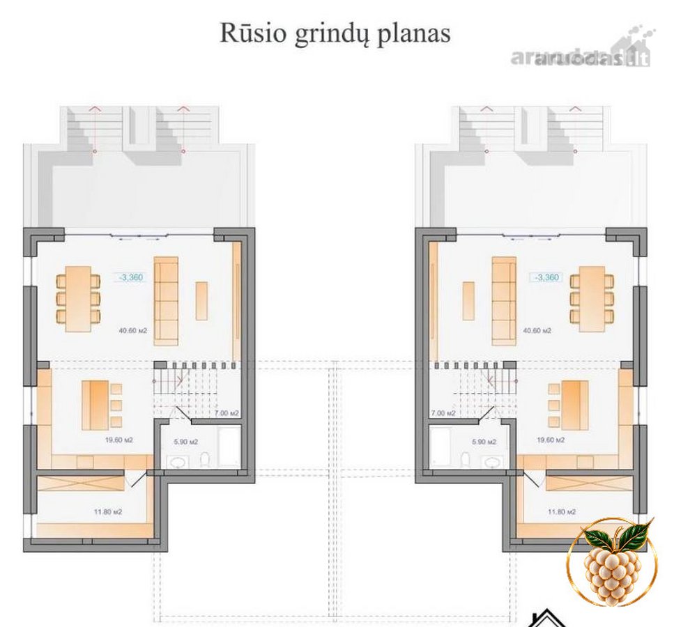 Modernios architektūros namai šalia ežero – - nuotraukos Nr. 39