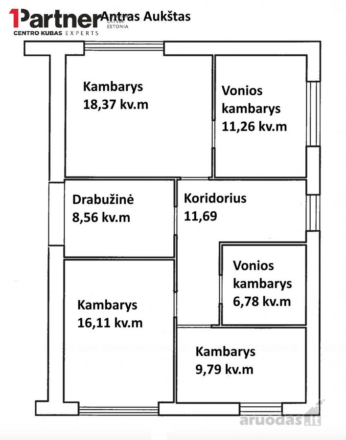 Parduodamas stilingai ir kokybiškai įrengtas - nuotraukos Nr. 35