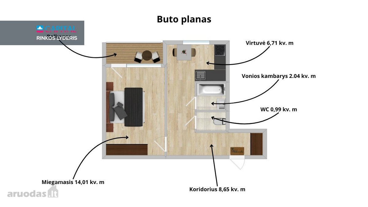 Nuomojamas Naujai Suremontuotas Butas Žirmūnuose! - nuotraukos Nr. 20